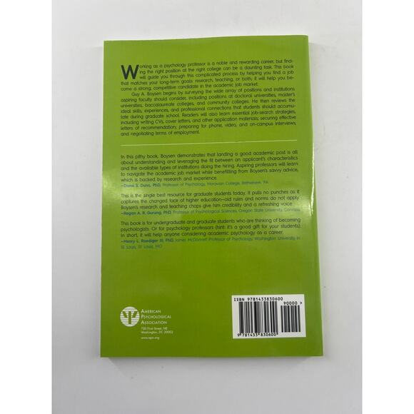 Becoming a Psychology Professor Teaching APA College Book Psychologist New - Picture 5 of 5